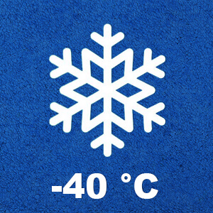 Résistant au froid jusqu'à −40 °C